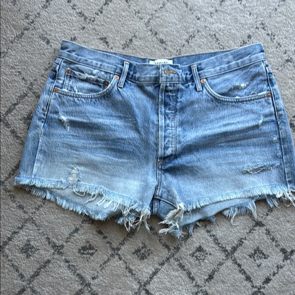 Women's Distressed Denim Shorts